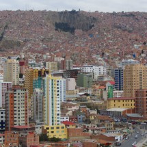 La Paz seen from the viewpoint Mirador Laikakota